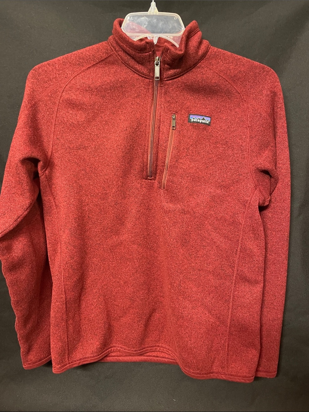 Patagonia Men's Zip-Up Fleece Pullover - Red